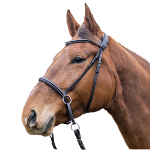 Bridon de dressage occidental personnalisé avec sangle de nez en corde, équipement d'équitation en cuir élégant - Modèle Rub International - Product Image 1