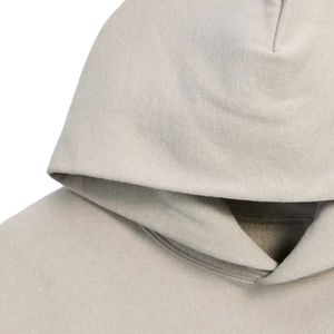 Sudadera con Capucha de Felpa de Corte Holgado en Color Avena Jaspeado, Sudadera con Capucha de Mezcla de Algodón Suave, Informal, Cálida, Unisex, Estilo Urbano - Product Image 4