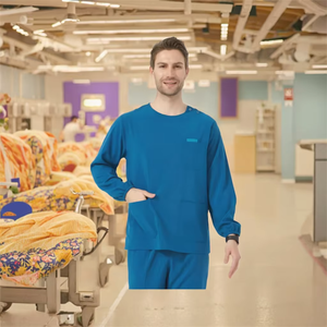 Tenues d'infirmiers pour hommes et femmes, ensemble de blouses chirurgicales, tenues cliniques et sanitaires extensibles pour les médecins et les infirmières des hôpitaux - Product Image 4