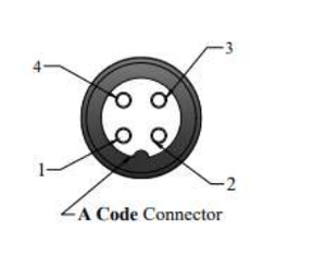 Connecteur industriel étanche OEM M12 à 4 broches mâle-femelle pour panneau, avec contact en cuivre pour câble d'alimentation - Product Image 4