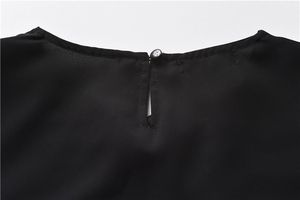 ODM Últimos diseños Elegante camiseta negra para niñas de hasta 7 años - Product Image 6