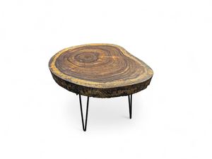 Handcrafted <b>Epoxy</b> Log <b>Coffee</b> <b>Table</b> Large Natural Tree Stump Center <b>Table</b> With Hairpin Legs Rustic Handmade Wood Furniture - Product Image 6