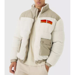 เสื้อแจ็คเก็ตพัฟเฟอร์แบบมีฮู้ดด้านหน้า ผ้าแคนวาสกันน้ำ ระบายอากาศได้ดี แฟชั่นทันสมัย สำหรับผู้ชาย สองสี เสื้อโค้ทกันหนาวอุ่นๆ ผ้าขนนุ่ม สวมใส่สบาย - Product Image 4