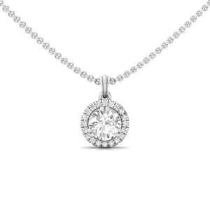 จี้เพชร CVD Lab Grown Diamond Heavenly Aura Solitaire ชุบทอง 10K พร้อมใบรับรอง GIA ของขวัญสำหรับผู้หญิง - Product Image 4