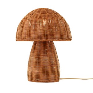 Lampe de table en bois naturel, sélection de choix pour la maison, essentiels durables, lampes de présentation en rotin pour table. - Product Image 1