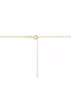 Perla cultivada de agua dulce (8mm) y zafiro blanco cultivado en laboratorio (3/4 CT. T. W.) Collar Colgante Flor En 14K Chapado En Oro Sterling Si - Product Image 6
