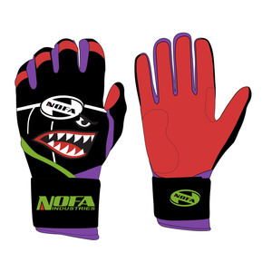 NOFA Batting Gloves Gold Padded <b>Hook</b> And Loop Closure Unisex Adult Training <b>Hook</b> and loop closure batting gloves - Product Image 2