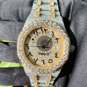 Reloj de Pulsera para Hombre, Elegante y de Lujo, con Cristal de Zafiro y Moissanita, Movimiento ETA, Resistente al Agua 10m, Caja de 28mm, Cuarzo Analógico - Product Image 6