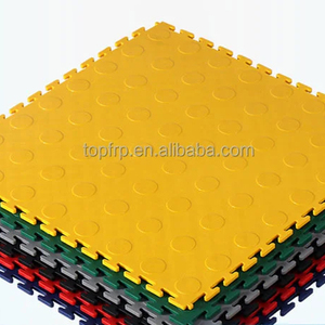 กระเบื้องปูพื้นโรงรถแบบประกบกัน PVC อุตสาหกรรม ลายตาราง/เพชร/ลายกันลื่น หนา 6 มม. พื้นพลาสติกสำหรับโรงงาน - Product Image 4