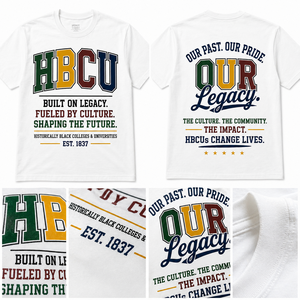 HBCU custom streetwear <b>Tshirt</b> produced with advanced manufacturing techniques ensuring quality comfort and brand manufacturing - Product Image 3