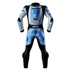 ชุดแข่งรถมอเตอร์ไซค์ Alex Marquez MotoCP รุ่น Rucati 1 ชิ้น ทำจากหนังวัว/หนังจิงโจ้ สำหรับขับขี่มอเตอร์ไซค์บนสนามแข่ง/ขี่มอเตอร์ไซค์ทั่วไป  ระดับมาตรฐาน CE 2 - Product Image 2
