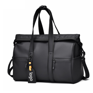 Bolsa de Lona Negra de Nailon de Alta Calidad para Hombre con Correa Ajustable, Bolsa de Viaje con Cierre, Bolsa de Gimnasio, Bolsas de Fitness - Product Image 2
