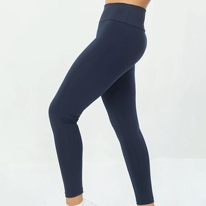 Top Quality Legging Women's Black Gym <b>Tights</b> Breathable Mid Waist Logo Printed Leggings <b>Thin</b> Girls' Trousers Pants Wear - Product Image 2