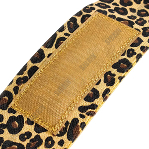 Muñequeras Deportivas Sibrin con Logotipo Personalizado, Diseño de Leopardo, Algodón, Resistentes, Elásticas, para Gimnasio, Levantamiento de Pesas, 18 Pulgadas, Verano - Product Image 2