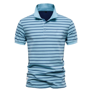 Men Clothing New Fashion Cotton Polyester Polo <b>Shirt</b> Men Stand <b>Collar</b> High Quality Short Sleeve Men Polo <b>T</b>- <b>Shirt</b> For Golf Wears - Product Image 1