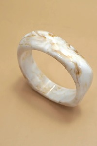 Contemporary Handmade Epoxy Resin Bangle Bracelet Custom Color Fashion Accessory <b>for</b> <b>Women</b> - Product Image 3