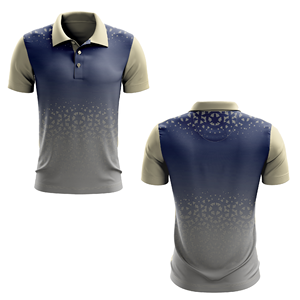 Camiseta Deportiva de Manga Corta para Hombre, Sublimada, 100% Poliéster, de Alta Calidad, Anti-Pilling, Transpirable, para Golf y Tenis - Product Image 5