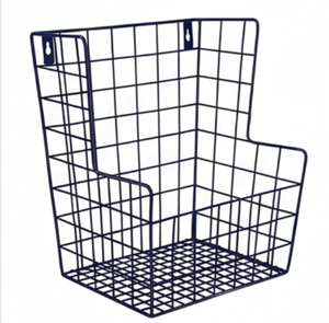 Fine Quality <b>Metal</b> Wire Storage Basket Hanging Simple Multi-Purpose Neatening Organizer Stylish Home Accent - Product Image 1