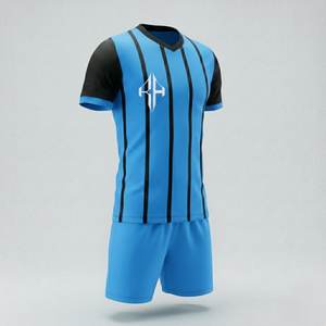 Uniforme de Fútbol Personalizado de Primera Calidad, Transpirable, Cuello en V, 100% Poliéster, Manga Corta, con Logotipo Personalizado para Hombre, por RIVIAN ATLANTIC - Product Image 3