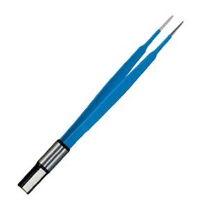 Pinzas bipolares reutilizables azules de bayoneta de 0,8 MM con instrumento de Punta delicada quirúrgica de 8 \ "de longitud, kit de sutura de portaagujas Manual - Product Image 1