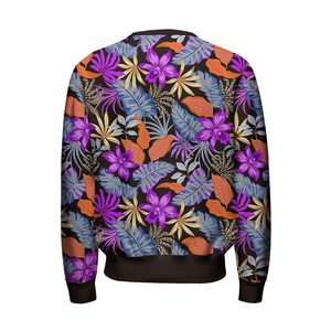 เสื้อสเวตเชิ้ตผู้ชายลายดอกไม้ ทรงปกติ คอกลม สวมใส่สบายๆ สำหรับฤดูร้อน ผ้าถัก โพลีเอสเตอร์ 100% พิมพ์ลายแบบซับลิเมชั่น - Product Image 2