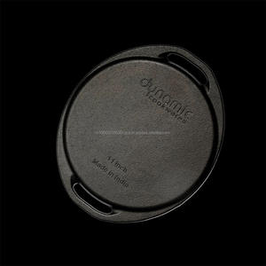 100% Eco Friendly Cookware Indian 12-Inch Cast Iron <b>Roti</b> <b>Tawa</b>, Double Handled Online in India at Best Price - Product Image 2