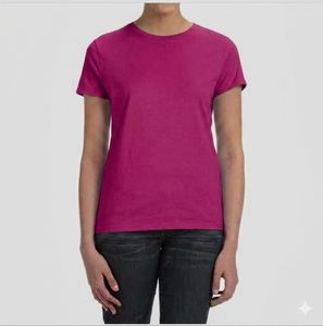 Camiseta Informal de Corte Regular para Mujer, Transpirable, de Secado Rápido, Tejido de Punto, Diseño Sólido, Manga Corta - Product Image 3