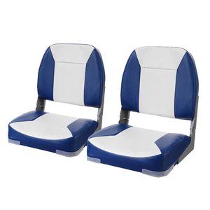 Set di 2 Sedili Pieghevoli per Barca con Schienale Basso, Sedia da Pesca con Imbottitura in Spugna, Parti e Accessori - Product Image 5