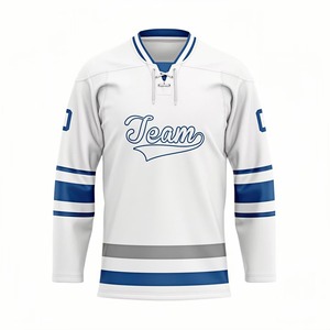 Maillot de hockey sur glace personnalisé pour entraînement et compétition, avec logo d'équipe et numéro imprimés, fournisseur d'uniformes de hockey athlétiques - Product Image 2