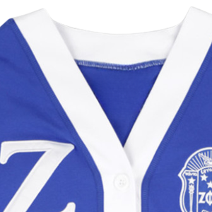 Cardigan à manches à sequins Zeta Phi Beta bleu roi pour femme, pull à lettres grecques, vêtement de sororité boutonné, vêtement d'extérieur en tricot tendance - Product Image 6