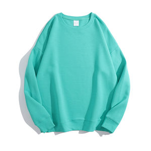 Best Quality Wholesale 2025 310g 100% Organic Cotton Fleece Winter Neck Blank Solid Color Eco-Friendly Hoodie Sweatshirt - Product Image 6