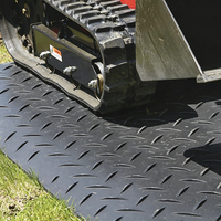 Tapis de protection au sol en HDPE - Tapis d'accès temporaire pour chantiers de construction et équipements lourds avec service de découpe