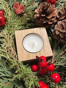 Natural Wood <b>Tea</b> <b>Light</b> Candle Holder for Table Decoration - Product Image 1