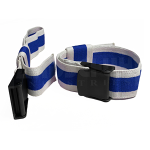 HANDSCHUHE INDUSTRIES Adjustable Blood Flow Restriction Band Blue White Striped Polyester <b>Exercise</b> Strap Durable Arm <b>Leg</b> - Product Image 1