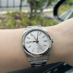 Reloj de pulsera Sk C Sliver 904L para parejas, regalo, 36mm/41mm, reloj mecánico automático para hombre, esfera moderna 3230, reloj informal para parejas. - Product Image 1