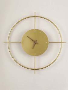 Modern Iron Metal Wall <b>Clock</b> <b>Large</b> Size Decorative Wall <b>Clock</b> For Living Room Bedroom Home Interior Design - Product Image 2