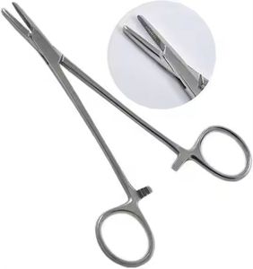 Portaagujas Halsey de 6 Pulgadas con Punta de Carburo de Tungsteno |   Pinzas de Sutura Quirúrgicas Dentales y Médicas de Ortodoncia de Dentavex - Product Image 1