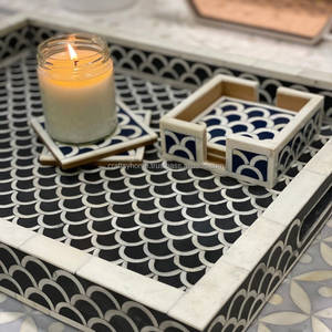 Stylish Bone Servings <b>Tray</b> Bone Inlay Serving <b>Tray</b> Made with Natural Bone High Quality at Very Cheap Prices - Product Image 1