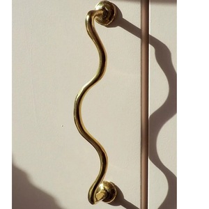 Poignées de porte de luxe en métal, poignées de porte en laiton, poignées de porte en acier inoxydable pour hôtel et maison, quincaillerie architecturale décorative intérieure - Product Image 6