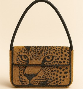Sac de rangement brodé floral avec perles, sac à bandoulière, sac à main ethnique thème jungle, pochette chic pour femme, sac de soirée - Product Image 4