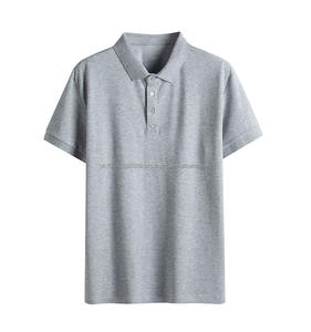 เสื้อโปโลแขนสั้นทรงสูงสำหรับใส่ทำงานเสื้อโปโลแขนสั้นพิมพ์ลายปักโลโก้ออกแบบได้ตามต้องการสำหรับฤดูร้อน - Product Image 5