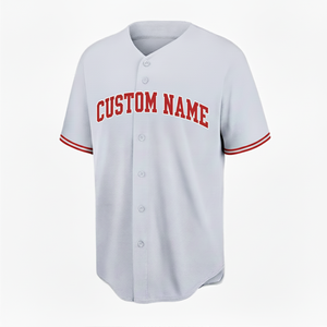 Custom Name Baseball Jersey Short Sleeve Button Front Men's Moisture Wicking Athletic <b>Shirt</b> Regular Fit All Seasons - Product Image 2