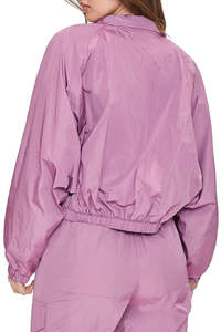 Conjunto de 2 piezas de chándal informal de invierno para mujer al por mayor, cortavientos de longitud completa con cordón y forro de malla, y logo bordado - Product Image 5