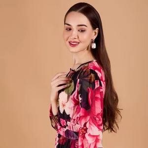 Vestidos Largos Estampados de Moda para Mujer, Tallas Grandes S M L XL, Midi Cortos de Alta Calidad, Ropa de Playa de Verano, Chifón - Product Image 1