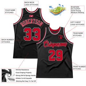 Maillot de basket-ball OEM 100% polyester, couleurs noir, rouge, blanc, tailles plus, séchage rapide, respirant, léger, design personnalisé, vêtements de sport - Product Image 4