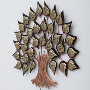 Metal Tree <b>Wall</b> Art with Multicolour <b>Leaves</b> Modern <b>Wall</b> Hanging <b>Decor</b> for Living Room Bedroom Office Hotel Home Interiors - Product Image 5