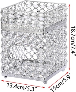 Elegante y Duradero Porta Servilletas de Cristal con Cuentas, Caja para Servilletas de Lujo para Mesa, Decoración para Hogar, Hotel, Restaurante y Bodas - Product Image 3