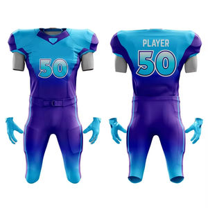 Uniforme de Fútbol Americano al por Mayor 100% Poliéster, Personalizado con Número y Estilo de Pantalón, Opciones de Personalización Específicas para el Equipo - Product Image 6