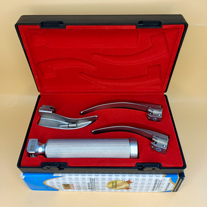 ชุดเครื่องมือตรวจกล่องเสียงแบบไฟเบอร์ออปติก Lapa Laryngoscope Standard Macintosh 3 ใบมีด 1-2-3 สำหรับผู้ใหญ่ พร้อมด้ามจับมาตรฐาน บรรจุในกล่องพลาสติกใส คุณภาพมาตรฐาน CE Class I - Product Image 6
