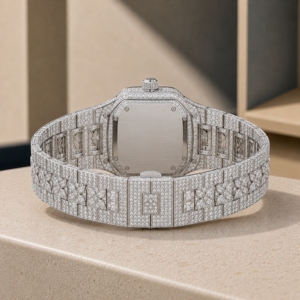 Luxury Antique Iced Moissanite <b>Chronograph</b> Watch 20mm Glass Sapphire Stainless Steel Strap 30mm ETA <b>Automatic</b> Analog Men's Hip - Product Image 6